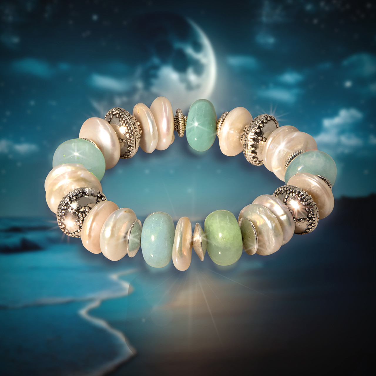 Blue Agate Calm Bracelet 